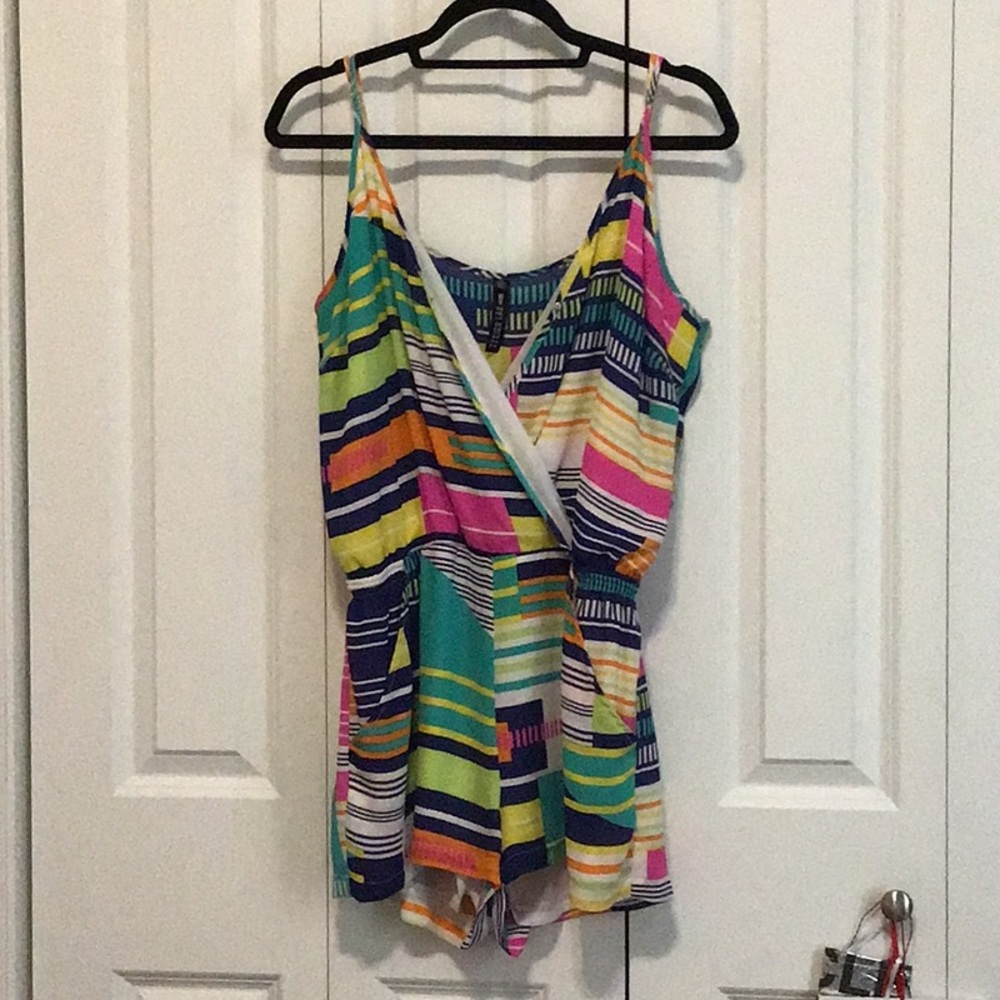 DESIGN LAB RAINBOW ROMPER